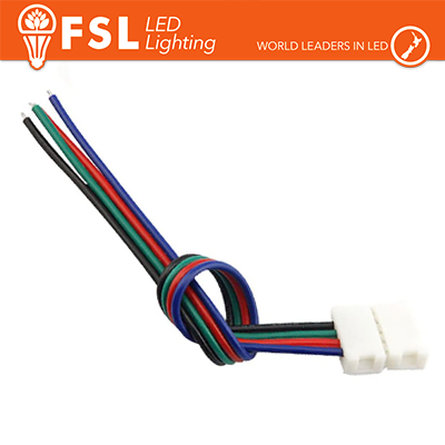 6x Connettore rapido END per strip 10mm LED RGB